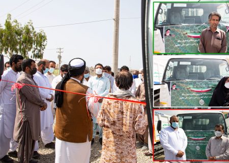 ۳ دستگاه خودروی مکانیزه حمل زباله به روستاهای حاشیه شهر چابهار اهدا شد