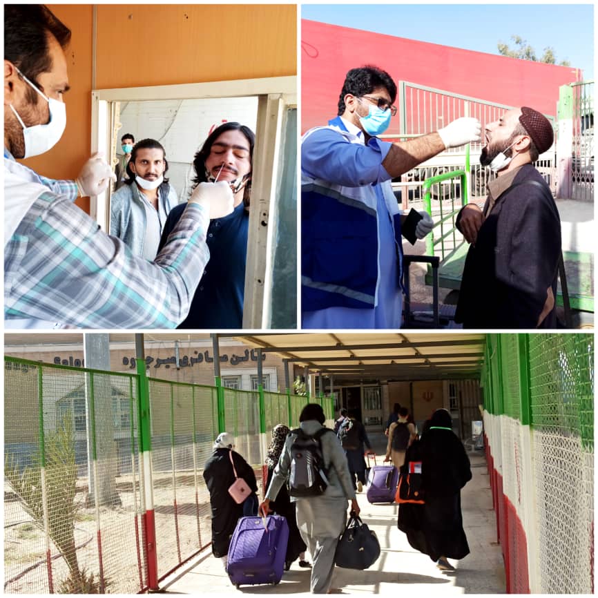 ورود کاروان های زیارتی از کشور پاکستان و اجرای دقیق پروتکل های بهداشتی