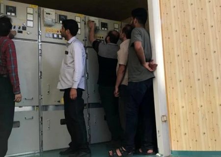 فیدرخانه ۲۰ کیلوولت جدید پست روستای رمین چابهار برق دار شد