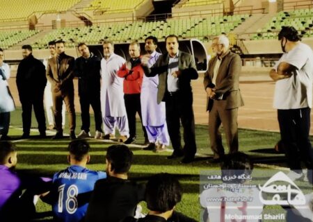 ارزیابی تیم فوتبال منتخب زاهدان جهت شرکت در مسابقات لیگ دسته سوم کشور