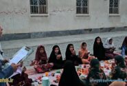 برگزاری ضیافت افطاری ماه مهمانی خدا در دبستان نیایش شهر زرآباد